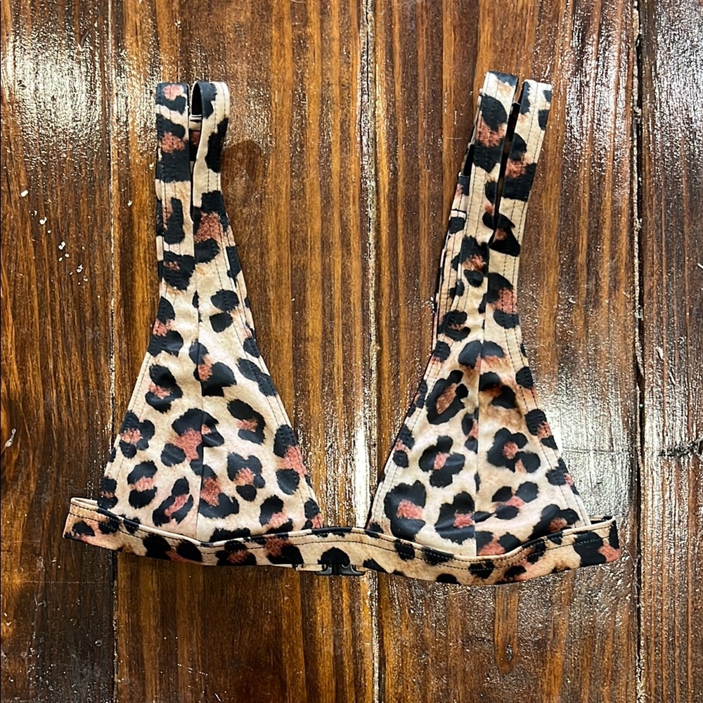ASOS Leopard Print Bikini Top